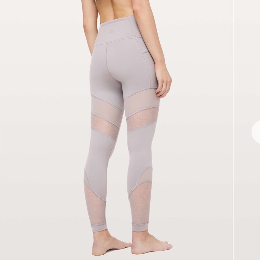 🍋 Lululemon Forget The Sweat Tight *25" SZ 4 dark chrome